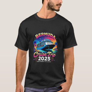 Bermuda-Kreuzfahrt-Trip 2025 Sonnenuntergang-Urlau T-Shirt