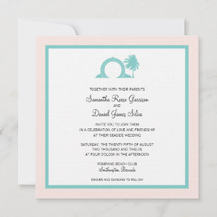Bermuda Moongate Wedding Destination Einladung