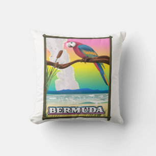 Bermuda Paradies. T-Shirt Kissen