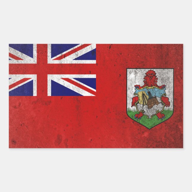 Bermuda Rechteckiger Aufkleber (Vorderseite)