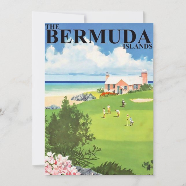 Bermuda Reise 5x7 großes Postkarte (Vorderseite)