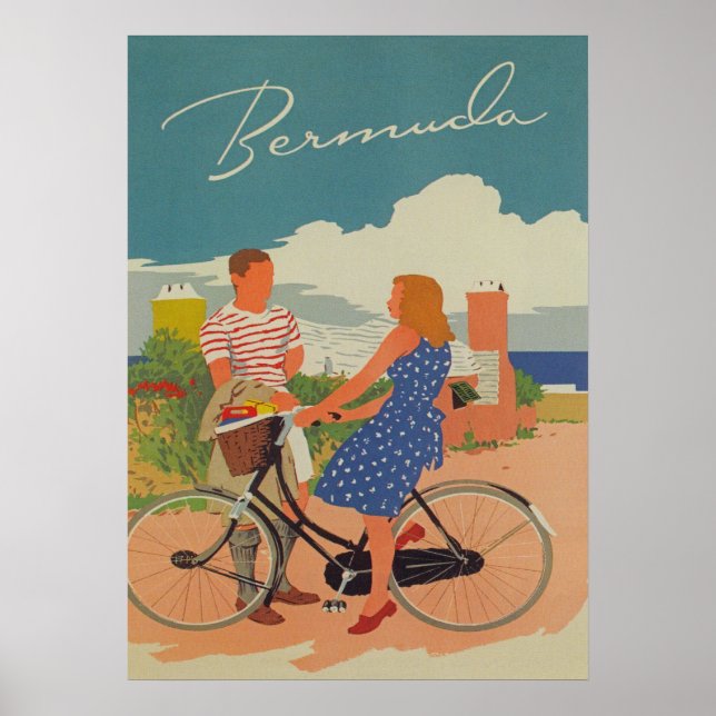 Bermuda Retro Vintage Poster (Vorne)