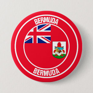 Bermuda Round Emblem Button