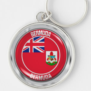 Bermuda Round Emblem Schlüsselanhänger