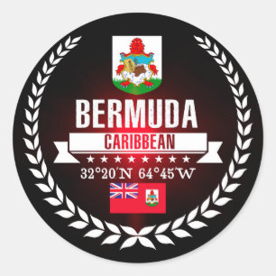 Bermuda Runder Aufkleber