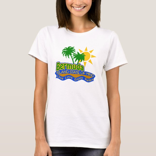 Bermuda-Staat des SinnesShirts - wählen Sie Art u. T-Shirt (Vorderseite)