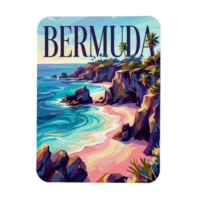 Bermuda Südstrand Bermuda Magnet (Vertikal)