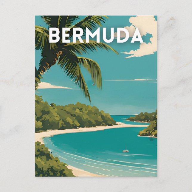 Bermuda Travel Postkarte (Vorderseite)