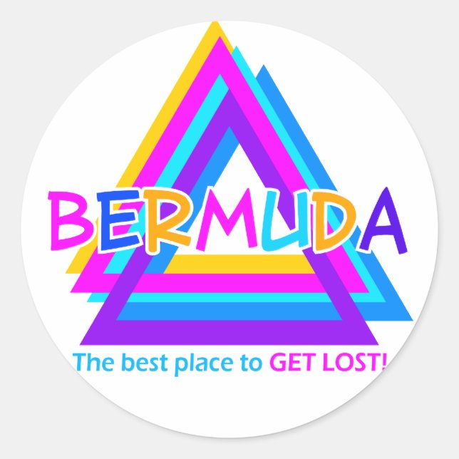 BERMUDA TRIANGLE autocollants (Devant)