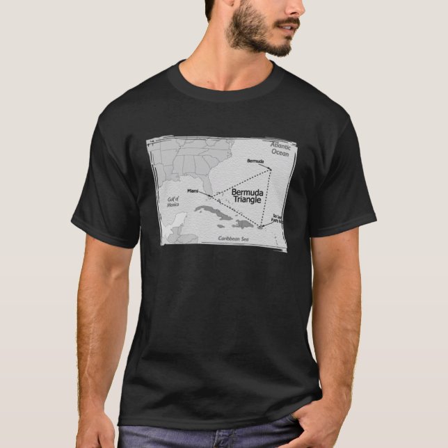 Bermuda Triangle Position Ocean Bermuda Triangle T-Shirt (Vorderseite)