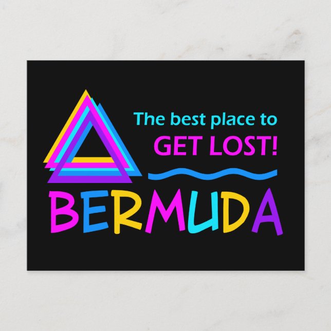 BERMUDA TRIANGLE Postkarte - anpassen (Vorderseite)