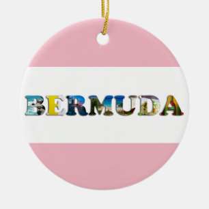 Bermuda Tropical Beach Travel Foto Weihnachten Keramik Ornament