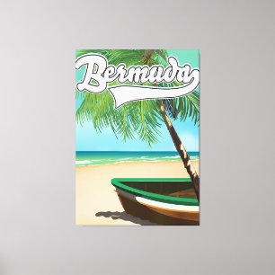 Bermuda Tropical Island Reiseplakat Leinwanddruck