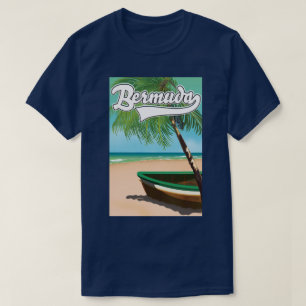 Bermuda Tropical Island Reiseplakat T-Shirt