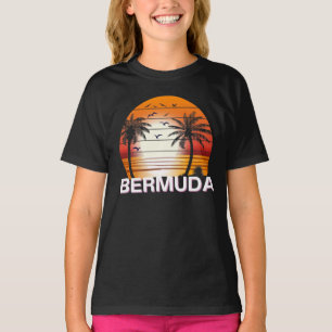Bermuda Vintag Palm Trees Summer Beach T-Shirt