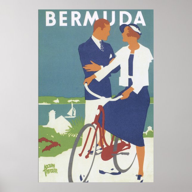 Bermuda Vintage Travel Poster (Vorne)