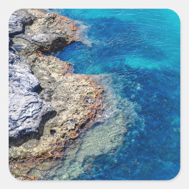 Bermuda Waters & Stickers Rocky Shoreline (Devant)