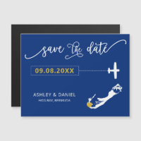 Bermuda Wedding Save the Date Card, Map