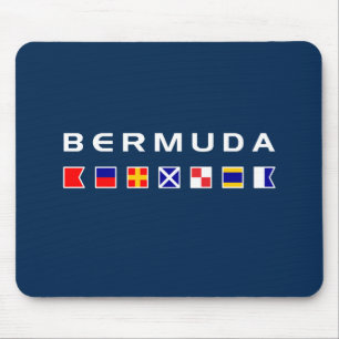 Bermudaseeseesignal-Flaggen-dunkle Farbe Mousepad
