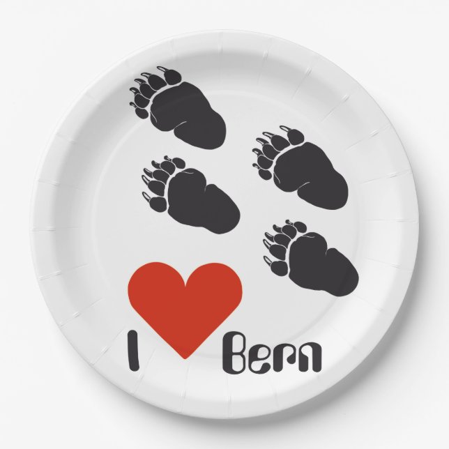 Bern – Berne – Berna Papierteller (Vorderseite)