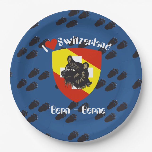 Bern - Berne - Berna Papierteller (Vorderseite)