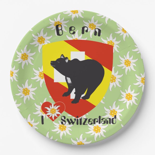 Bern - Berne - Berna Papierteller (Vorderseite)