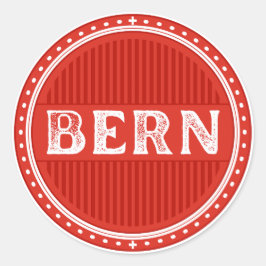Bern City Pride Emblem – Swiss Identity Runder Aufkleber