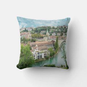 Bern Schweiz Aare River Foto Kissen