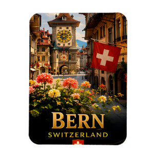Bern Schweiz Alpenhauptstadt Reise 🏔️ Magnet