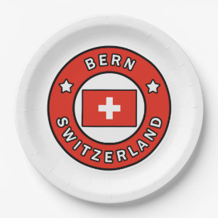 Bern - Schweiz Pappteller