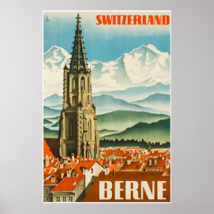 Bern, Schweiz, Reiseposter Poster