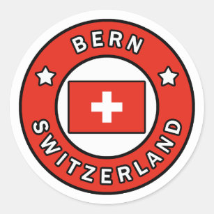 Bern - Schweiz Runder Aufkleber