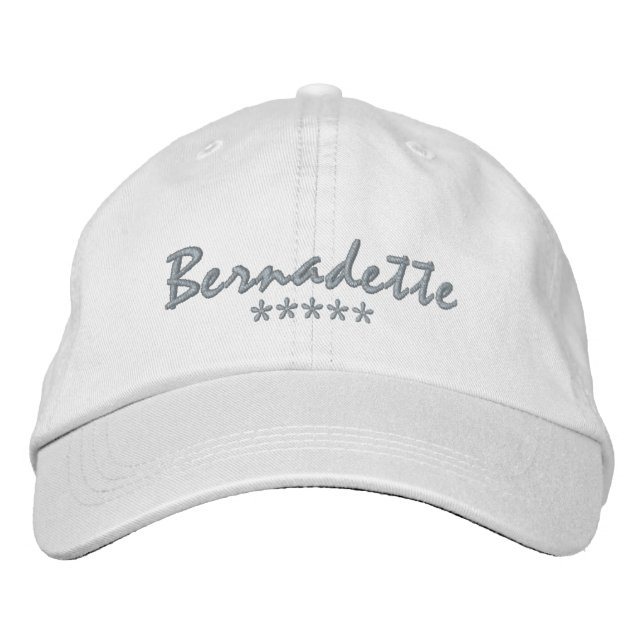 Bernadette Name Bestickte Baseballkappe (Vorderseite)