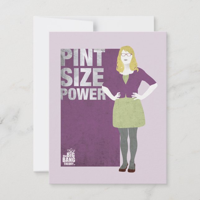 Bernadette | Pint Size Power Mitteilungskarte (Vorderseite)
