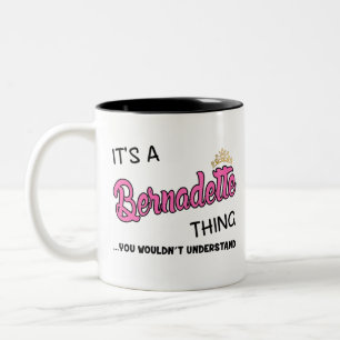 Bernadette, was man nicht verstehen würde zweifarbige tasse