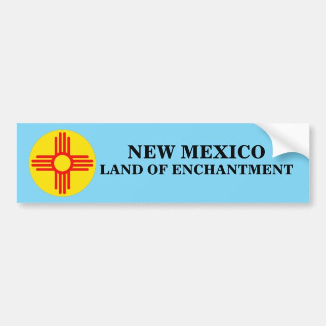 BERNALILLO, NEUES MEXIKO-LAND DES ENCHANTMENT BUMP AUTOAUFKLEBER (Vorne)