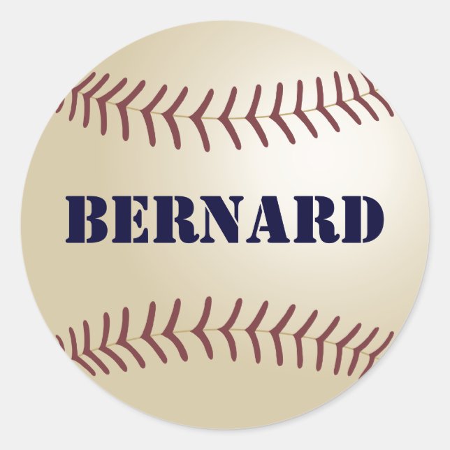 Bernard Baseball Sticker / Siegel (Vorderseite)