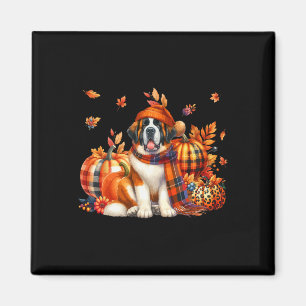Bernard Erntedank Leopard Pumpkins Fall Lea Magnet