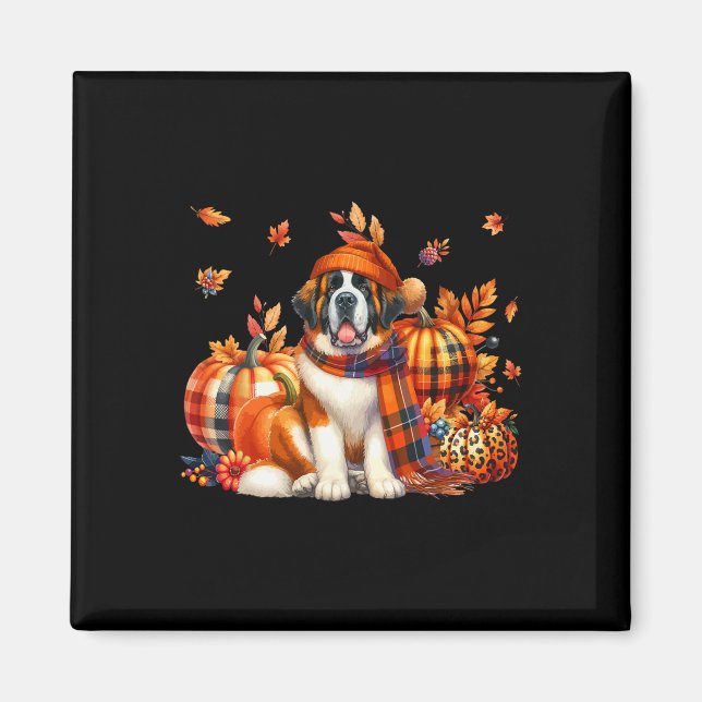 Bernard Erntedank Leopard Pumpkins Fall Lea Magnet (Vorne)
