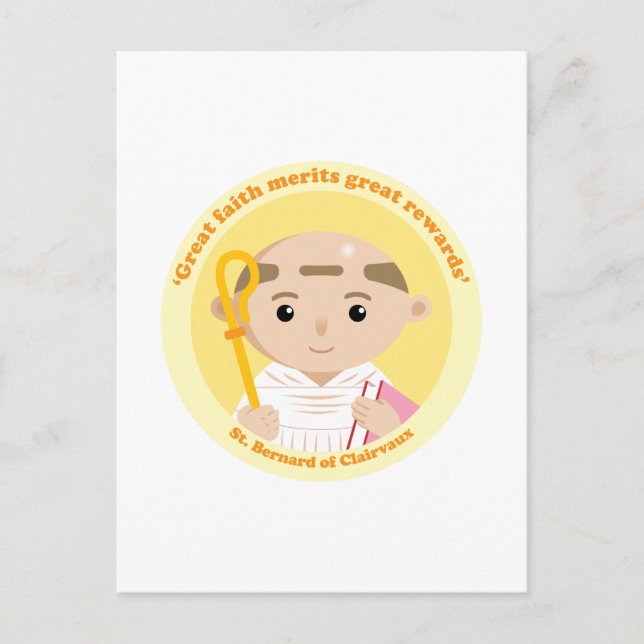 Bernard von Clairvaux Postkarte (Vorderseite)