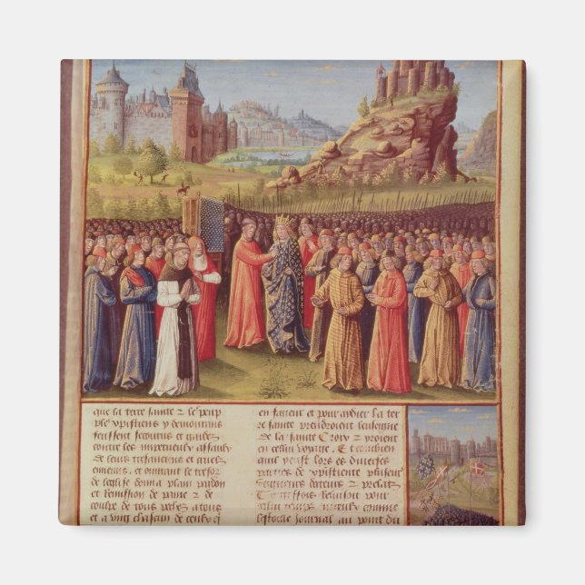Bernard von Clairvaux predigen den zweiten Kreuzzu Magnet (Vorne)