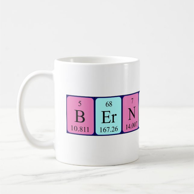 Bernardine périodique nom de table mug (Gauche)
