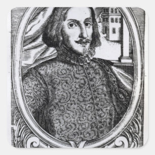 Bernardino de Mendoza, 1595 Quadratischer Aufkleber