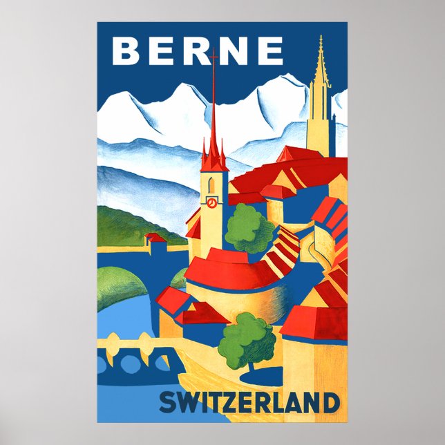 Berne, Suisse poster voyage (Devant)
