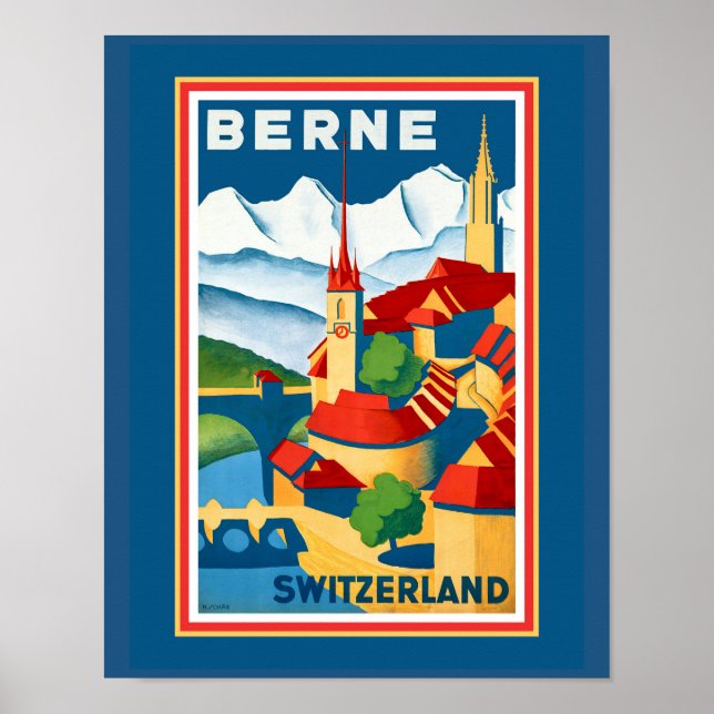 Berne, Switzerland Poster (Vorne)