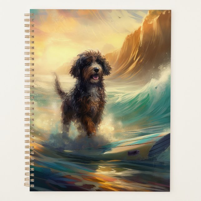 Bernedoodle Beach Surf Peinture (Devant)