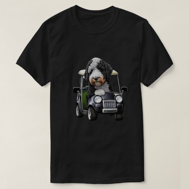 Bernedoodle Bernese Golfgeschenk Vater T-Shirt (Design vorne)