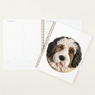 Bernedoodle Chien 3D inspiré