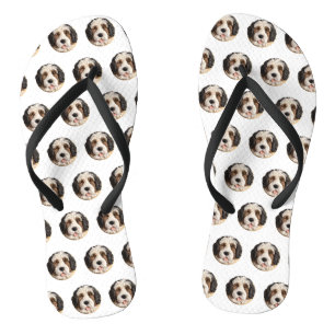 Bernedoodle Dog 3D Inspiriert Flip Flops