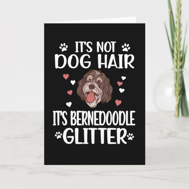 Bernedoodle Dog Lover Bernedoodle Mama Dog Vater Karte (Vorderseite)